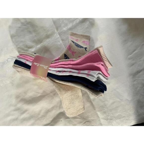 Moon Cake cushioned mid-crew socks 5 pair NWT - Picture 5 of 7